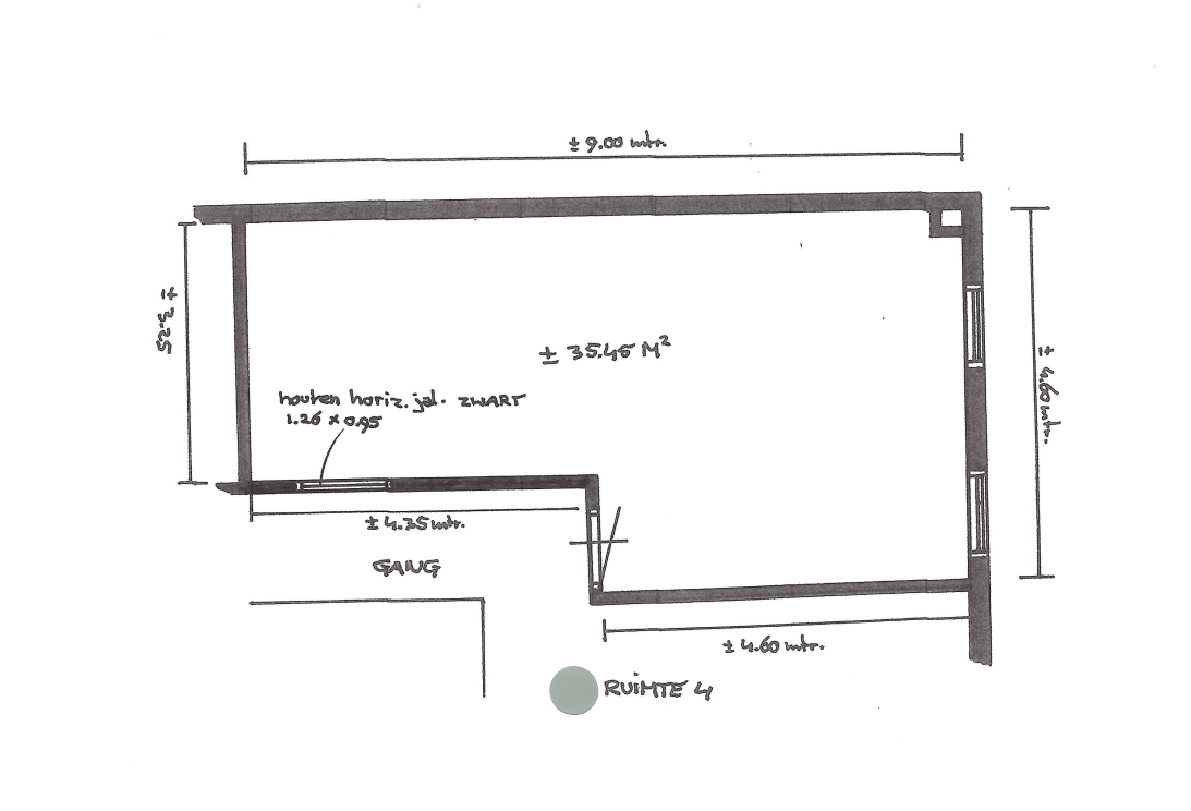Ruimte 4 35,45 m2 Business Corner Arkel ruimtes te huur plattengrond begane grond arkelwonen jannie en arnold de pijper zonna de pijper bellezza by zonna